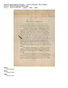 Frances C. Roberts Preliminary Dissertation