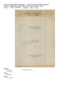 Frances C. Roberts Overview of Bend of the Tennessee River, 1983