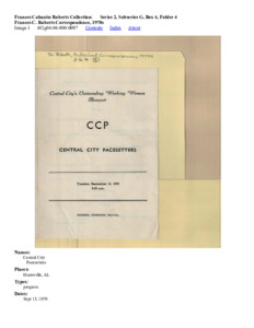 Frances C. Roberts Correspondence, 1970s