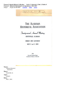 Frances C. Roberts Professional Correspondence, 1963-1969