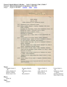 Frances C. Roberts Professional Correspondence, 1963-1969