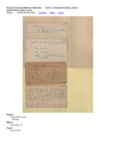 Speech Notes, Index Cards