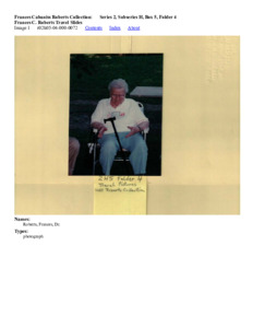 Frances C. Roberts Travel Slides