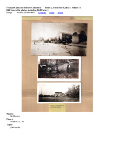 Old Huntsville photos, including Bell Factory