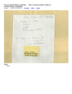 Cabaniss Pictures, unidentified