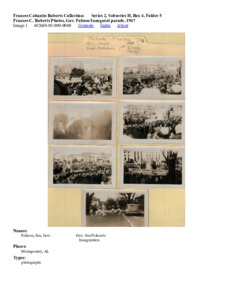 Frances C. Roberts Photos, Gov. Folsom Inaugural parade, 1947