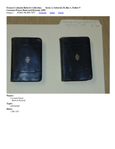 Common Prayer Book and Hymnal, 1889