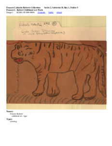 Frances C. Robert Childhood Art Work