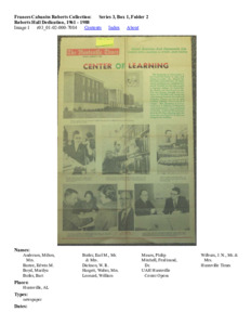 Roberts Hall Dedication, 1961 - 1988