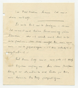 Letter from Hildegard Nörenberg to Hans Albert Silberberg (undated).