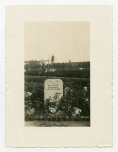 Photograph of Hans Albert Silberberg's Headstone.
