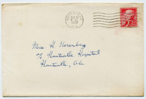 Christmas card from Vic Colonna to Hildegard Nörenberg (1957-12-20).
