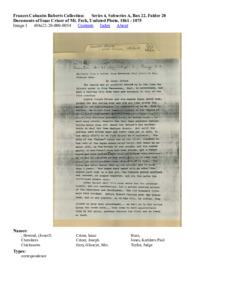 Documents of Isaac Criner of Mt. Fork, Undated Photo, 1861 - 1875