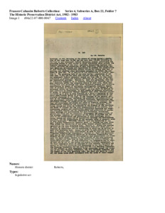 The Historic Preservation District Act, 1982 - 1983