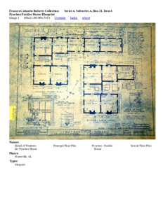 Pynchon/Fackler House Blueprint