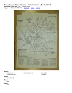 Huntsville Street Map, 1937