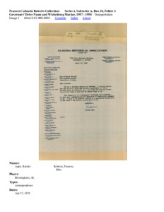 Governors' Drive Name and Whitesburg Marker, 1957 - 1958