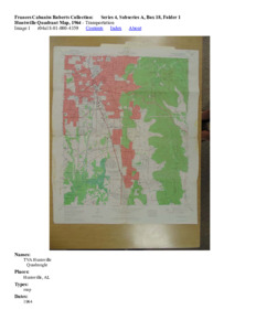 Huntsville Quadrant Map, 1964