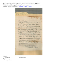 William Council Biography by Jones, Florence, undated