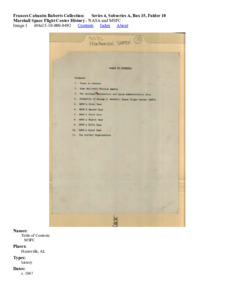 Marshall Space Flight Center History