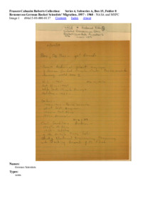 Resumes on German Rocket Scientists' Migration, 1957 - 1960