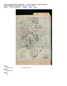 Maps of Redstone Arsenal, 1971