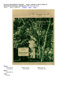 Huntsville Tour Brochures, miscellaneous, 1973