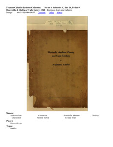 Huntsville &amp; Madison Trade Survey, 1940