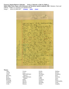 Dallas Mills, Notes, Paper, Advertisements, nd Newsletter [mostly undated], 1900