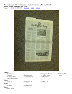 Special Edition Newspaper, 1989
