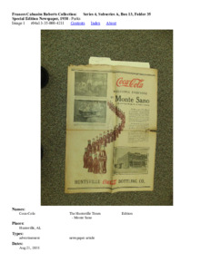 Special Edition Newspaper, 1938