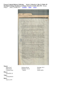 Randolph (Esslinger Residence), Esslinger, Francis to Smith, Jeff, 1972