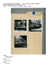 601 Franklin (Holloway House) Photos