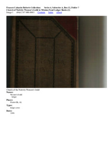 Church of Nativity Women's Guild &amp; Mission Fund Ledger Books (2)