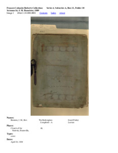 Sermons by J. M. Banister, 1889