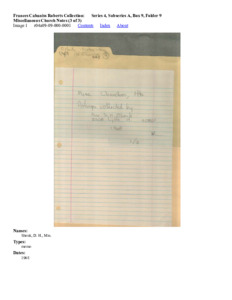 Miscellaneous Church Notes (3 of 3)