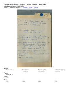 Miscellaneous Church Notes (1 of 3)