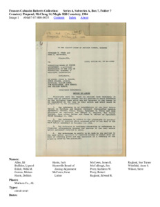Cemetery Proposal, McClung St./Maple Hill Cemetery, 1984