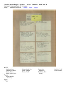 Merrimack Cemetery Notes - L Surnames