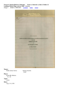 Lending Library Page, survey, 1958