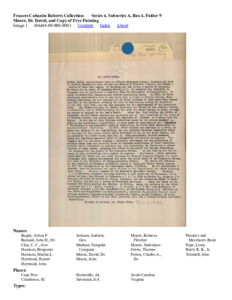 Moore, Dr. David, and Copy of Frye Painting