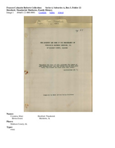 Hereford, Theodorick Matthews,  Family History