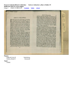 Hallowell, John H. on his religion