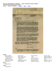 Beirne/Patton/Echols/Spragins Families