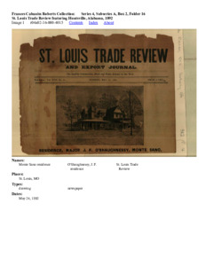 St. Louis Trade Review featuring Huntsville, Alabama, 1892