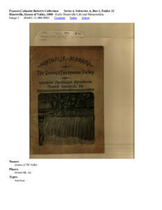 Huntsville, Queen of Valley, 1888