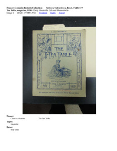 Tea Table, magazine, 1890