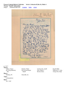 Woman "Sheriff" Information