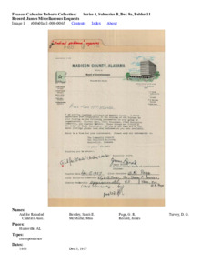 Record, James Miscellaneous Requests