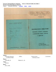 Record, James Miscellaneous Material